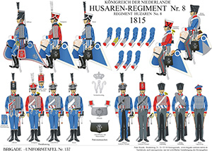 Tafel 137: Königreich der Niederlande: Husaren-Regiment No.8 1815
