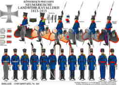 Tafel 395:  Königreich Preußen:  Neumärkische Landwehr-Kavallerie  1813-1815