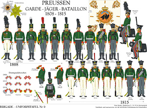Tafel 009: Königreich Preußen: Garde-Jäger-Bataillon 1809-1815