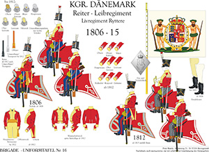 Tafel 016: Königreich Dänemark: Reiter-Leibregiment 1806-1815