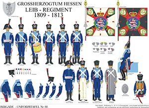 Tafel 066: Großherzogtum Hessen-Darmstadt: Leib-Regiment 1809-1813