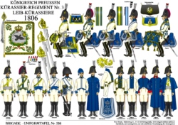 Tafel 298:  Königreich Preußen:  Kürassier-Regiment Nr.3  1806