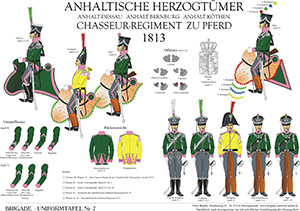 Tafel 007: Anhaltische Herzogtümer: Regiment Chevaulegers 1813