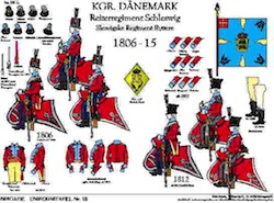 Tafel 018: Königreich Dänemark: Reiter-Regiment Schleswig 1806-1815