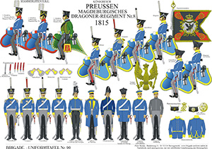 Tafel 090: Königreich Preußen: Magdeburgisches Dragoner-Regiment No.8 1815