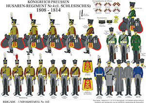 Tafel 103: Königreich Preußen: Husaren-Regiment No.4 (1. Schlesisches) 1808-1814