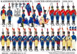 Tafel 373:  Kaiserreich Frankreich:  Lancier-Gendarmes  1811-1814