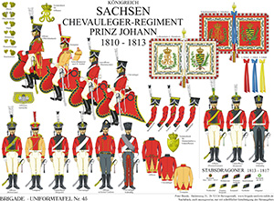Tafel 045: Königreich Sachsen: Chevauleger-Regiment Prinz Johann 1810-1813