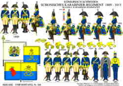 Tafel 388:  Königreich Schweden:  Schonisches Karabinier-Regiment  1807-1813