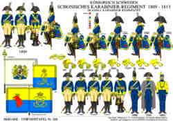 Tafel 388:  Königreich Schweden:  Schonisches Karabinier-Regiment  1807-1813