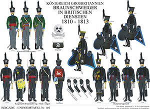 Tafel 126: Königreich Großbritannien: Braunschweiger in britischen Diensten 1810-1813