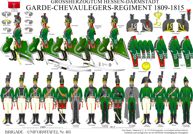 Tafel 403:  Großherzogtum Hessen-Darmstadt:  Garde-Chevaulegers-Regiment  1809-1815