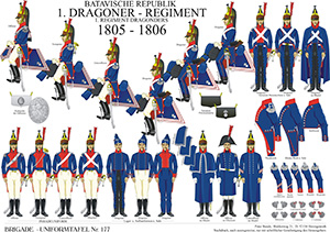 Tafel 177: Batavische Republik: 1. Dragoner-Regiment: 1805-1806