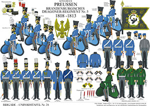 Tafel 078: Königreich Preußen: Brandenburgisches Dragoner-Regiment Nr.5 1808-1813