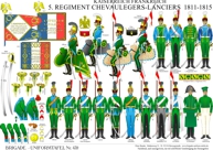 Tafel 439:  Kaiserreich Frankreich:  5. Regiment Chevaulegers-Lanciers  1811-1815