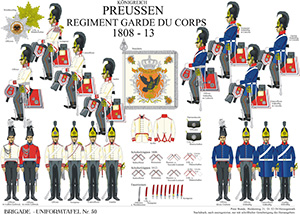 Tafel 050: Königreich Preußen: Regiment Garde du Corps 1808-1813