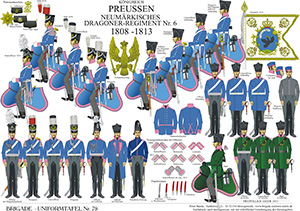 Tafel 079: Königreich Preußen: Neumärkisches Dragoner-Regiment Nr.6 1808-1813