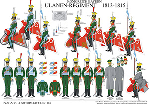Tafel 116: Königreich Bayern: Ulanen-Regiment 1813-1815