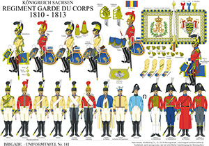 Tafel 141: Königreich Sachsen: Garde du Corps 1810-1813