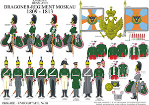 Tafel 099: Kaiserreich Russland: Dragoner-Regiment Moskau 1809-1813