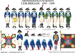 Tafel 065: Großherzogtum Hessen-Darmstadt: Leib-Brigade 1807-1809