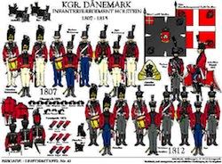 Tafel 041: Königreich Dänemark: Infanterie-Regiment Holstein 1807-1815