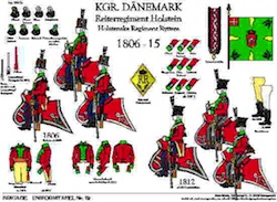 Tafel 019: Königreich Dänemark: Reiter-Regiment Holstein 1806-1815