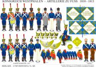 Tafel 426:  Königreich Westphalen:  Artillerie zu Fuß  1810-1813