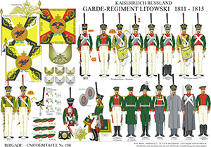 Tafel 196: Kaiserreich Russland: Garde-Regiment Litowski 1811-1815