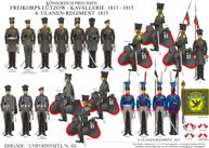 Tafel 435: Königreich Preußen: Freikorps Lützow - Kavallerie 1813-1815