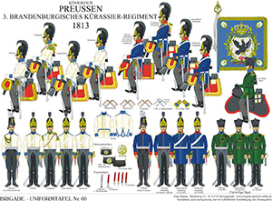 Tafel 060: Königreich Preußen: Brandenburgisches Kürassier-Regiment Nr.3 1813