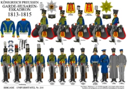 Tafel 314:  Königreich Preußen:  Garde-Husaren-Eskadron  1813-1815