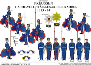 Tafel 055: Königreich Preußen: Garde-Volontär-Kosaken 1813-1814