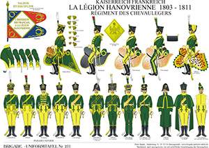 Tafel 251: Kaiserreich Frankreich: La Légion Hanovrienne-Régiment des Chevaulegers 1803-1811