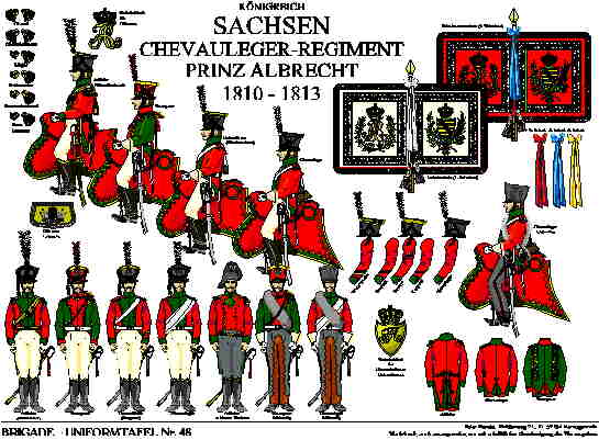 Tafel 048: Königreich Sachsen: Chevauleger-Regiment Prinz Albrecht 1810-1813