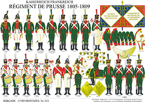 Tafel 272: Kaiserreich Frankreich: Régiment de Prusse 1806-1809
