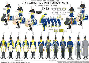 Tafel 199: Königreich der Niederlande: 3. Carabinier-Regiment 1815