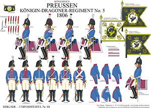 Tafel 069: Königreich Preußen: Dragoner-Regiment Nr.5 Königin 1806