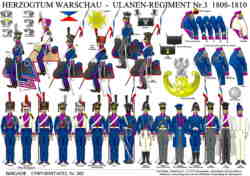Tafel 362: Herzogtum Warschau:  Ulanen-Regiment Nr.3  1808-1810