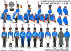 Tafel 326:  Kurfürstentum Hessen-Kassel:  Leibdragoner-Regiment  1814-1815