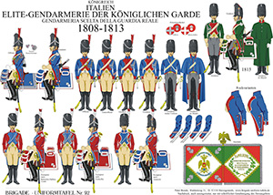 Tafel 092: Königreich Italien: Elite-Gendarmerie der königlichen Garde 1808-1813
