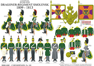 Tafel 105: Kaiserreich Russland: Dragoner-Regiment Smolensk 1809-1813