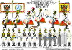 Tafel 372:  Kaiserreich Österreich:  Kürassier-Regiment Lothringen  1809-1815