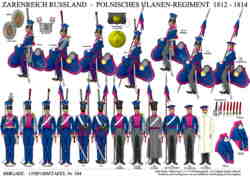 Tafel 384:  Zarenreich Russland:  Polnisches Ulanen-Regiment 1812-1814