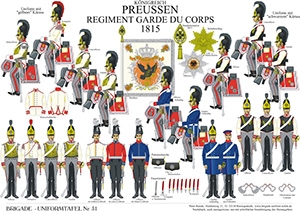 Tafel 051: Königreich Preußen: Regiment Garde du Corps 1815