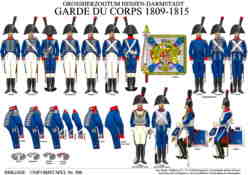 Tafel 396:  Hessen-Darmstadt:  Garde du Corps  1809-1815