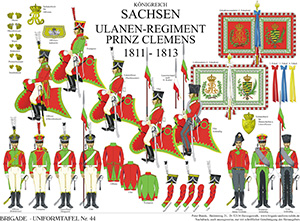 Tafel 044: Königreich Sachsen: Ulanen-Regiment Prinz Clemens 1811-1813