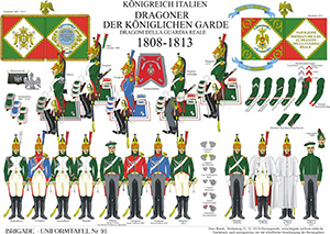 Tafel 091: Königreich Italien: Dragoner der königlichen Garde 1808-1813