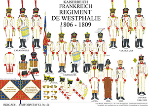 Tafel 052: Kaiserreich Frankreich: Régiment de Westphalie 1806-1809