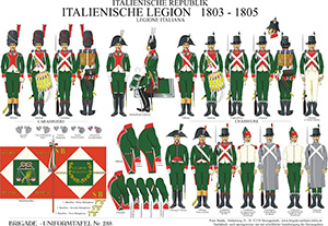 Tafel 288: Italienische Republik: Italienische Legion 1803-1805